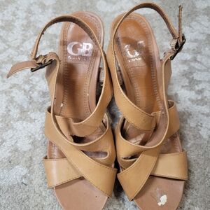 Gianni Bini Women's Brown Strappy Sandals